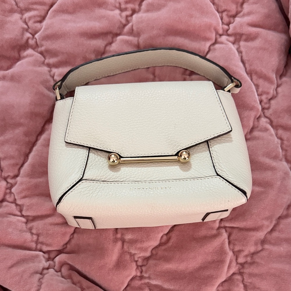 Strathberry Mini Mosaic Leather Top Handle Bag